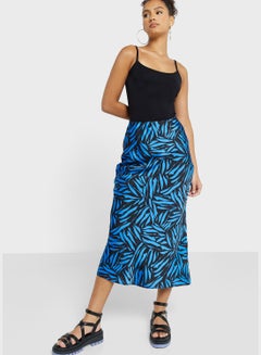 Buy High Waist Printed Skirt in UAE