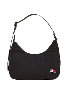 Buy Women's Essential Daily Shoulder Bag - Polyester, Black in Saudi Arabia