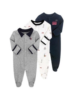 Buy Cotton Newborn Onesie Baby Clothes Three-Piece Set in UAE