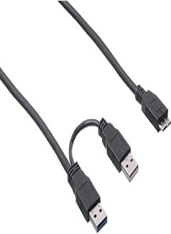 اشتري Keendex 2 in 1 External Hard Disk Cable, 1980 - Black في مصر