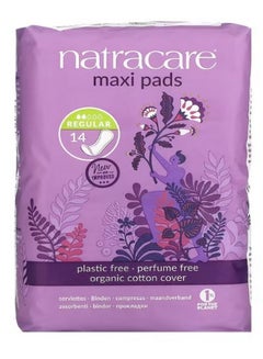 Buy Maxi Pads Organic Cotton Cover Regular 14 Pads in UAE