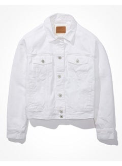 اشتري AE Classic White Denim Jacket في الامارات