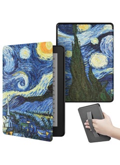 Buy Slim Case for 6.8 Inches Kindle Paperwhite 11th Generation 2021 and Kindle Signature Edition, Smart PU Leather Protective E Reader Cover, Starry Night Design in UAE