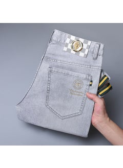 Buy New Slim Fit Mens Stretch Denim Jeans for Summer LYC2319 in Saudi Arabia