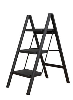 Buy 3 Step Ladder Folding Step Stool with Wide Anti-Slip Pedal, 330LBS Capacity in UAE