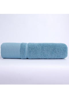 Buy M MIAOYAN Pure cotton 40 strands combed cotton towel pure cotton face towel plain color face towel thickened without hair loss absorbent blue in Saudi Arabia