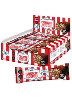 Buy Adonis Cookie Dough Protein Bar Double Chocolate 55g per Piece (12 Pieces Per box 660g) in UAE