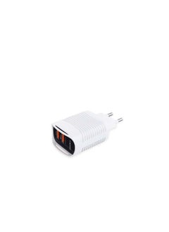 اشتري High Performance Quick Charge - X-Scoot Charger Micro Type With 2 USB (CH-217) - White في مصر