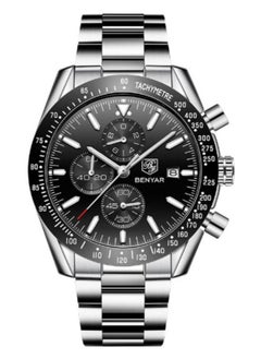 Buy Watch Top Brand Luxury Men Stainless Steel Strap Quartz Waterproof in UAE