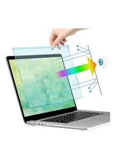 Buy 15.6 Inch Blue Light Screen Protector Panel Eye Protection Anti Scratch Easy Hanging Type Acrylic Blue Light Screen for All 15.6 Inch Laptop in UAE