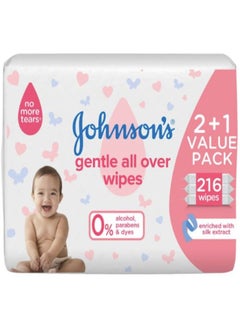 Buy Gentle All Over Baby Wipes Consists of 216 Wipes in Saudi Arabia