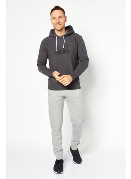 اشتري Men Sportswear Fit Long Sleeves Training Hoodie, Grey في الامارات