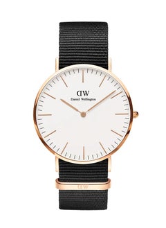 اشتري Daniel Wellington Classic Cornwall 40mm Watch for Mens with Black Nylon Strap في السعودية