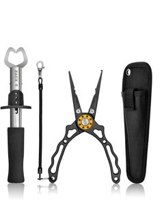 Buy Fish Lip Gripper Pliers - Upgraded Muti-Function Hook Remover and Split Ring Pliers for Fly Fishing, Ice Fishing, Fishing Gear - Gift for Men (Package B) in UAE