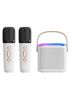 اشتري Portable Bluetooth Karaoke Speaker with 2 Wireless Microphones for Home Enjoyment Party في السعودية