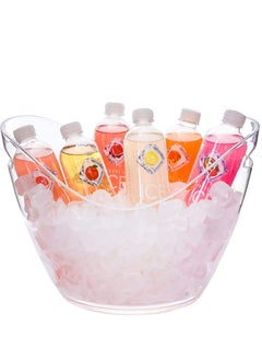 اشتري Ice Bucket Clear Acrylic 8 Liter Plastic Tub For Drinks and Parties Food Grade Holds 5 Full-Sized Bottles and Ice 1 في السعودية