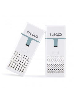 اشتري ELEGOO Mini Air Purifier with Activated Carbon Filter and Universal Adaptor for LCD/DLP/MSLA Resin 3D Printer(Pack of 2) في الامارات