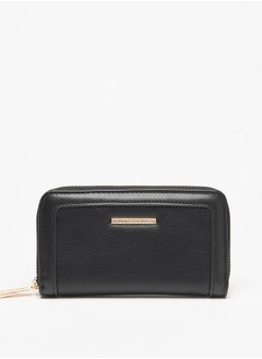 Buy Women Solid Zip Around Wallet in Saudi Arabia