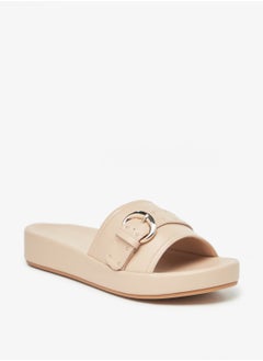 Buy Buckle Embellished Slide Sandals in UAE