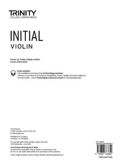 اشتري Trinity College London Violin Exam Pieces 2020-2023: Initial (part only) في الامارات