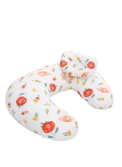 Buy Nursing Pillow, Pregnancy Pillow with Cotton Pillowcase, U-shape Baby Feeding Pillow for Lactating Mothers Breastfeeding(Red Flower) in Saudi Arabia