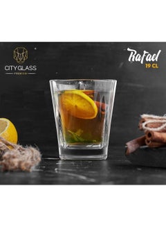 Buy Set of tea cups, 6 pcs, transparent, 300 ml, from City Glass, GRKH027 in Egypt