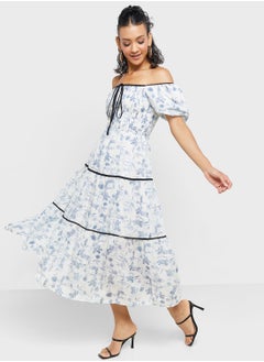 Buy Bardot Tiered Dress in Saudi Arabia