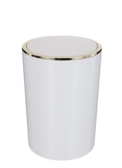 Buy Lenox trash can 6l white and gold in Egypt