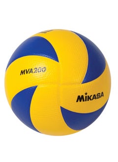 Buy Mikasa Volleyball MVA200 Volleyball, Size 5, Yellow/Blue in UAE