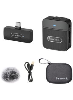 اشتري Saramonic Wireles Microphone,Blink100 B5 Wireless Clip Microphone Portable Transmitter&Receiver for Android Type C Smartphone Video Recording في الامارات