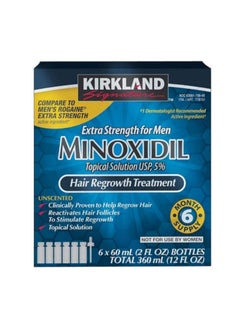 Buy Minoxidil 5% Extra Strength Hair Regrowth Treatment 60ml*6 in Saudi Arabia