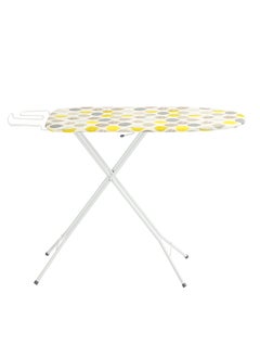 اشتري Iron Board Virgin Multicolour Ironing Table With Iron Holder Foldable And Adjustable 96x30cm في الامارات