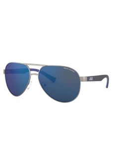 Buy Full Rim Aviator Men Sunglass - AX2031S 6088/55 - Lens Size: 61 mm - Blue in Saudi Arabia