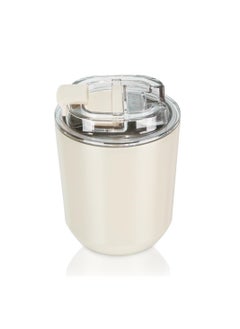 Buy Stainless Insulated Tumblers with Lid, Vacuum Insulated Travel Mug Water Coffee Cup, Leak Proof Reusable Double Walled Coffee Tumbler for Iced and Hot Drinks (250ml, White) in UAE