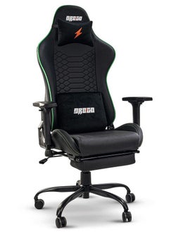 اشتري Drogo Gaming Chair Multi Purpose Ergonomic Racing Office Chair 7 Way Adjustable Seat 3D Armrest Head & Lumbar Support Pillow Home and Office with Full Reclining Back Footrest (Green) في الامارات