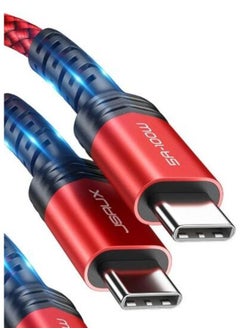 Buy JSAUX 100W USB C to USB C Cable (1-Pack 2M), 5A PD USB Type-C Fast Charging Cord Compatible with iPhone 15 15 Pro/15 Pro Max MacBook Pro/Air iPad Pro Mini 6 Samsung S23 S22 Z-flip Pixel Red in Egypt