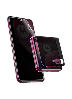 Buy For Motorola razr 40 Ultra 5G Privacy Screen Protector Anti-Voyeur Full Coverage Hydrogel Soft Film Anti-Scratch Anti-Spyware Protective Film in Saudi Arabia