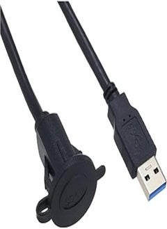 اشتري Keendex kx2341 male to female extension cable, 1 m - black في مصر