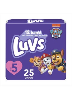 اشتري Diapers - Size 5, 25 Count, Paw Patrol Disposable Baby Diapers في الامارات