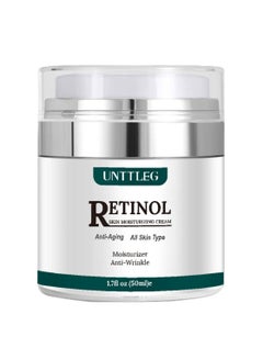 Buy Retinol Cream for Face with Hyaluronic Acid Anti Aging Moisturizer for Neck with 2.5% Retinol and Hyaluronic Acid Vitamin E B5 Jojoba Oil Green Tea Best Day and Night time Anti Wrinkle Cream 50ml in UAE