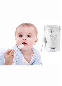 اشتري 30Pcs Baby Tongue Cleaner, Baby Toothbrush, Disposable Baby Mouth Cleaner, Soft Gauze Toohthbrush Newborn Oral Cleaning Stick Dental Care for 0-36 Month Baby في مصر