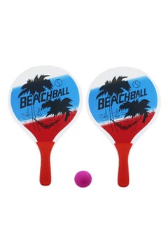 Buy 2 Table Tennis Rackets Set Solid Wood Ping Pong Paddle in UAE