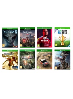 Buy Xbox One Bundle 8 Games - XCOM 2 - Monster Hunter - Final fantasy - Bladestorm - Fifa 20 Champion Edition - Rugby World Cup - Sebastien Loeb Rally - Halo Wars 2 in Saudi Arabia