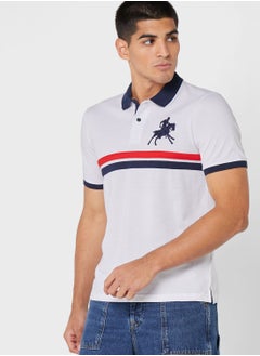 Buy Chest Stripe Polo Shirt in UAE