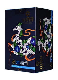 اشتري Haya Royal Blue Tea 20 Pyramid Tea Bags Butterfly Pea Flowers with Masala في الامارات