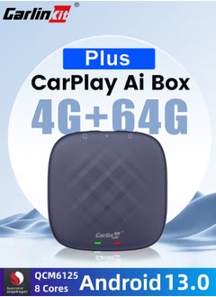 Buy CarlinKit TV Box Android 13 Wireless Carplay&Android Auto Car Navigation Ai Box Wireless Dongle Video Play AI Box 64G 4GLTE in Saudi Arabia