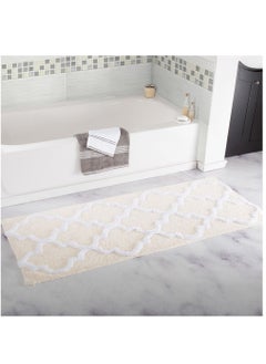 اشتري Bathroom Rug Mat Soft and Absorbent Microfiber Bath Rugs Non-Slip Shaggy Bath Carpet Machine Wash Dry Bath Mats for Bathroom Floor Tub and Shower 120*45cm في الامارات