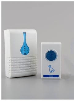 اشتري Wireless Doorbells for Home, Apartments, Businesses, Classrooms, etc. - 1 Door Bell Ringer & 1 Plug-In Chime Receiver, Battery Operated,  White في السعودية