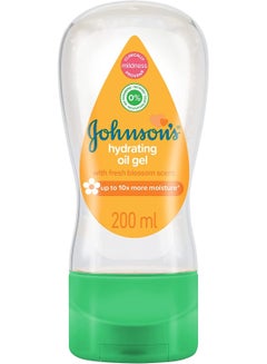Buy Johnson's Hydrating Baby Oil Gel With Fresh Blossom Scent Clear 200ml in UAE