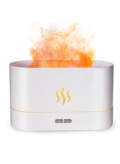 اشتري Essential Oil Diffuser LED Simulation Flame Ultrasonic Humidifier Home Office Air Freshener Fragrance Sooth Sleep Atomizer في السعودية